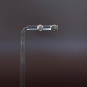 Vintage Sterling Silver Shell Stud Earrings – Coastal Minimal